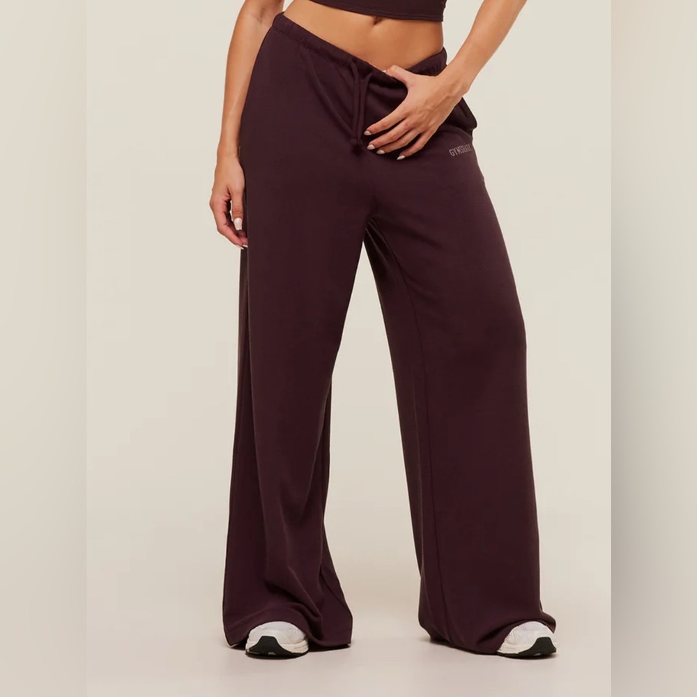 Gymshark waffle wide leg pants